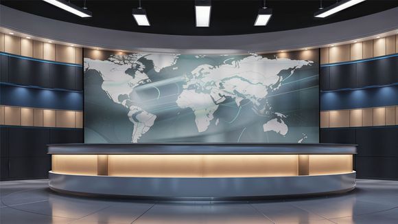3D Virtual Studio Set News Design 52