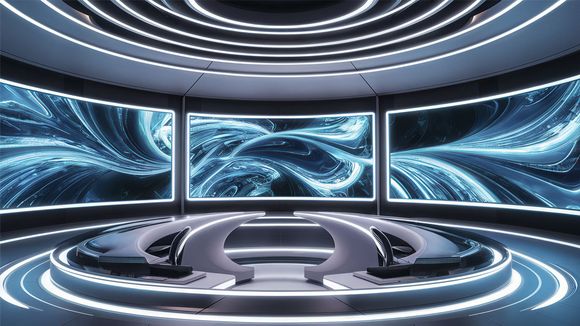 3D Virtual Studio Set News Design 16