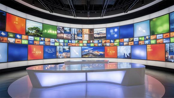 4K Virtual Studio TV Chat Set Design 27