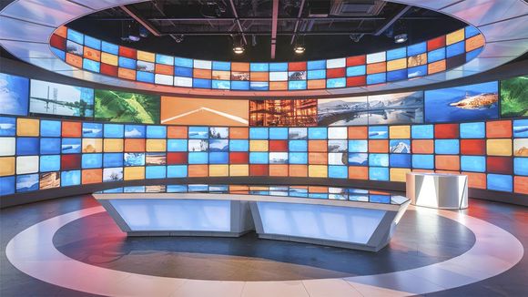 4K Virtual Studio TV Chat Set Design 23