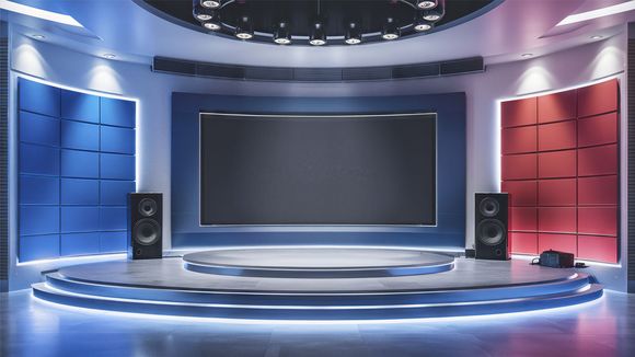 4K Virtual TV Studio Set Design 17