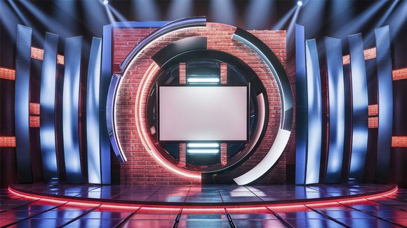 3D Virtual Studio Set News Design 37
