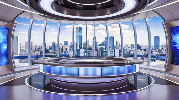 3D Virtual Studio Set Future Design 13