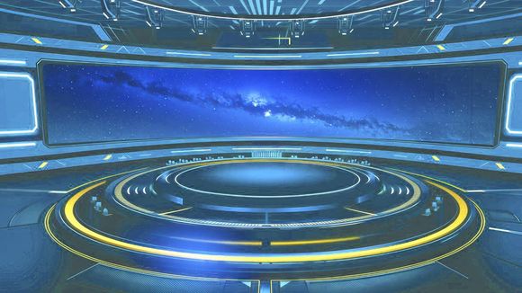 4K Virtual Studio TV Chat Set Design 03