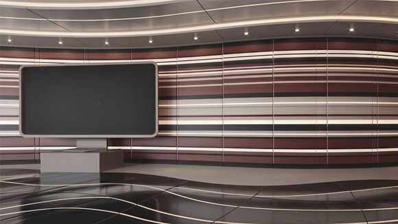 3D Virtual Studio Set Library Design 13
