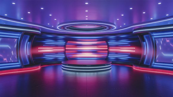 3D Virtual Studio Set Future Design 22