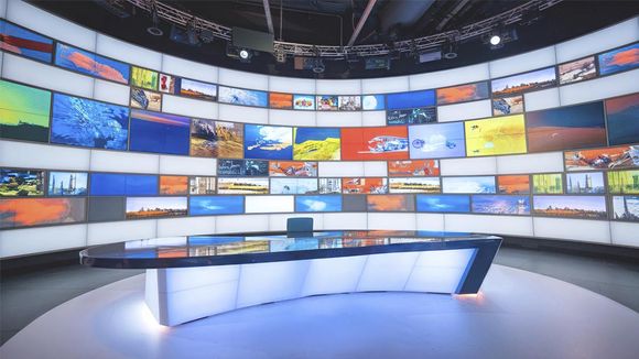 4K Virtual Studio TV Chat Set Design 26