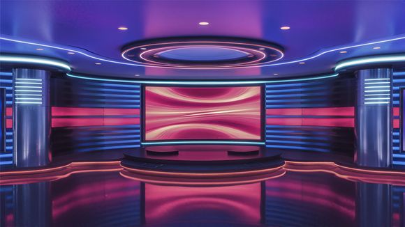 3D Virtual Studio Set Future Design 07