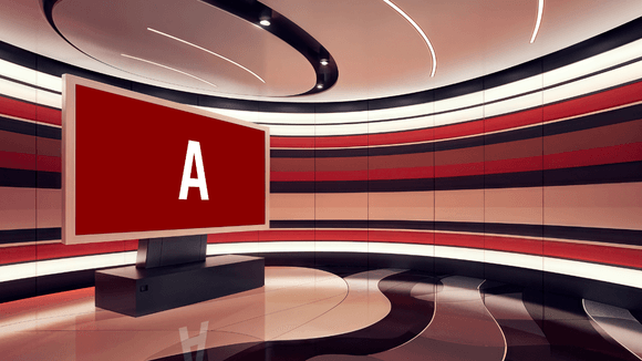 vMix 3D Virtual Studio Set News  Design 10