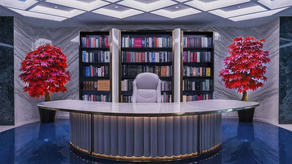 3D Virtual Studio Set News Design 11