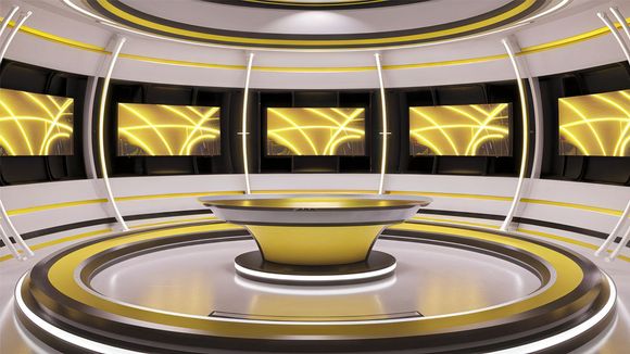 4K Virtual TV Studio Set Design 14