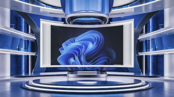 3D Virtual Studio Set Future Design 21