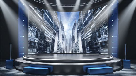 3D Virtual Studio Set News Design 36