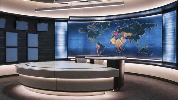 3D Virtual Studio Set News Design 31