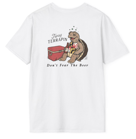 Tipsy Terrapin T-Shirt | White
