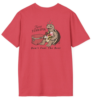 Tipsy Terrapin T-Shirt | Red PRE-ORDER