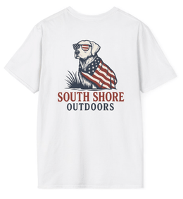 Patriotic Pup Classic Tee - White