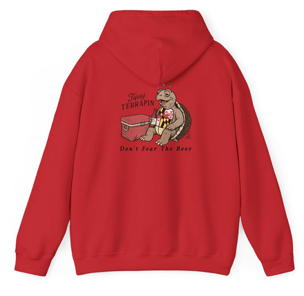 Tipsy Terrapin Hoodie | Red
