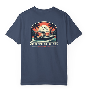 Summer Sunset Tee | Midnight Blue