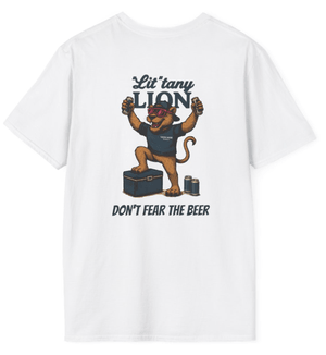 &quot;Lit&quot;tany Lion T-Shirt | White