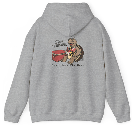 Tipsy Terrapin Hoodie | Heather Gray