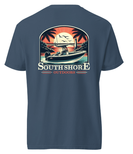 Summer Sunset Tee | Midnight Blue