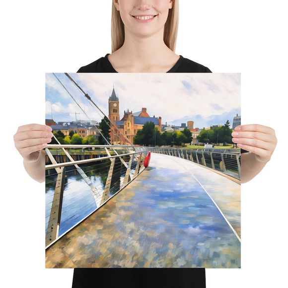 The Guildhall Approach: A Painterly Stroll Across the Peace Bridge