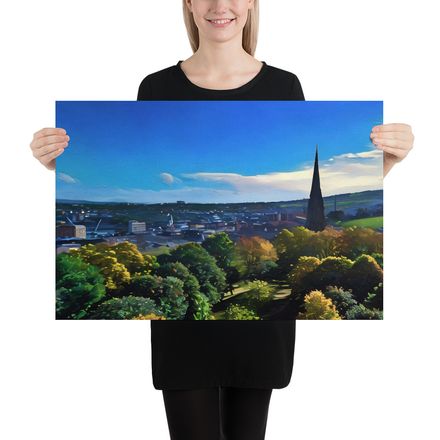Autumn’s Embrace: A Panoramic View Over Brooke Park