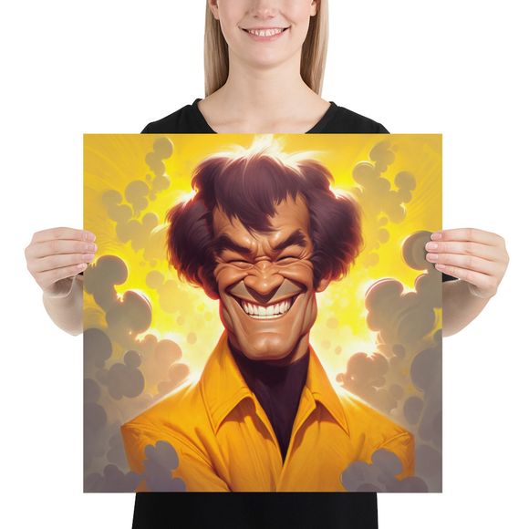 AI Masterpiece: Bruce Lee - The Dragon&#x27;s Golden Grin