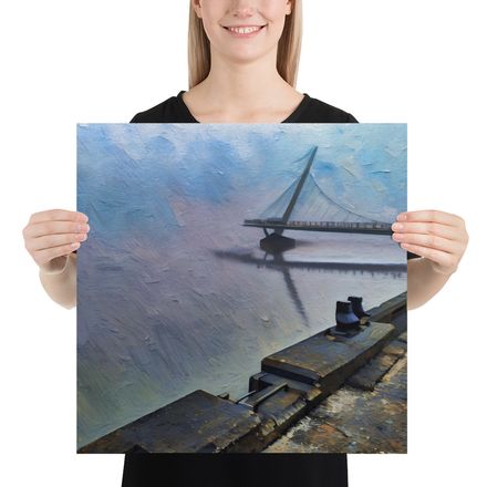 Mist on the Foyle: An Impressionist Vision of the Peace Bridge