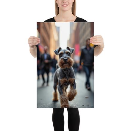 &quot;City Strut&quot;: Fritz the Confident Schnauzer