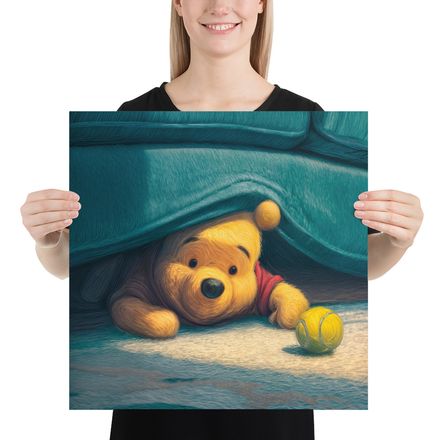 Hidden Treasures: A Whimsical Search Beneath the Sofa