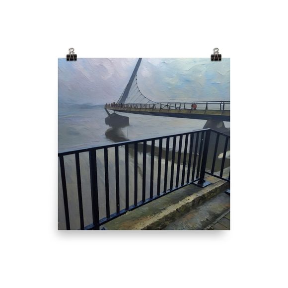 Foyle Serenity: A Painterly View of the Peace Bridge
