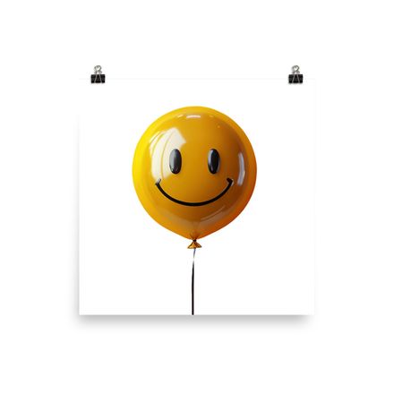 Radiant Optimism: The Hyper-Real Smiley Balloon