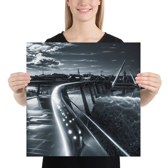 Chrome Noir: The Illuminated Path of the Peace Bridge