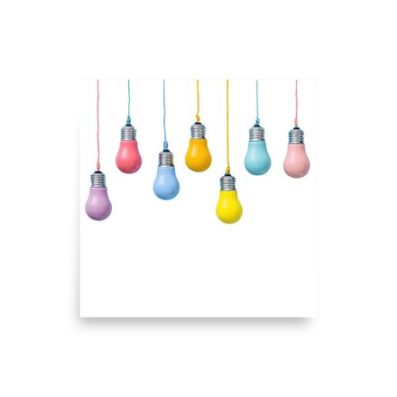 &quot;Luminous Whimsy&quot;: Suspended Pastel Lightbulbs