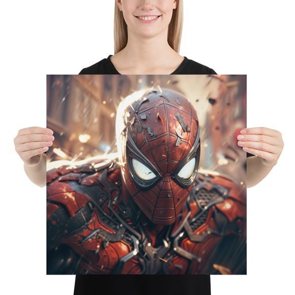 Spider-Man: Battle-Damaged Hero - Exclusive AI Art Print