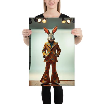 Barnaby Hops: The Retro Studio Hare