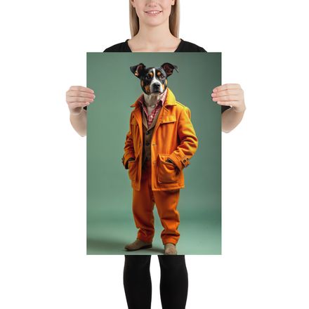 Jasper the Trendsetter: A Vision in Orange