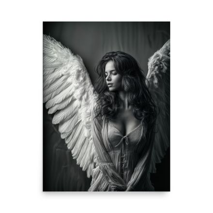 Velvet Wings: A Portrait of Seraphic Solitude