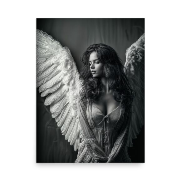 Velvet Wings: A Portrait of Seraphic Solitude