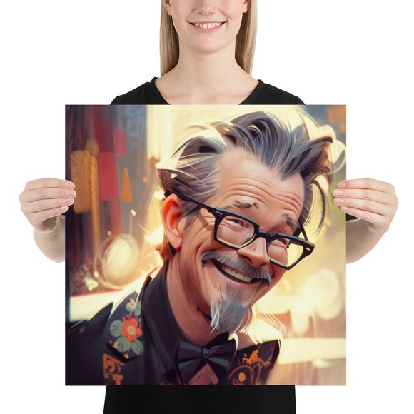 The Dapper Grin: Gary Oldman Caricature Print
