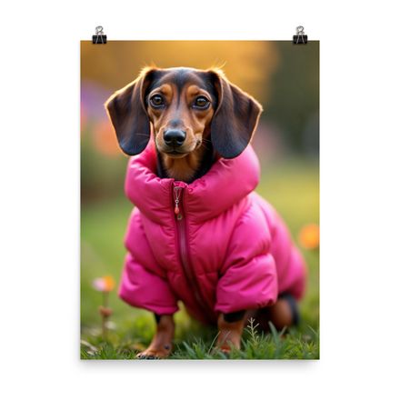 A Dapper Dachshund: Bella&#x27;s Winter Chic