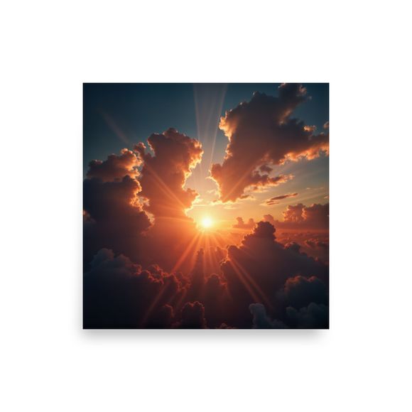 Majestic Sunset: Above the Cloud Sea