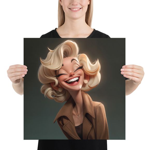 Marilyn Monroe: Iconic Giggle AI Portrait