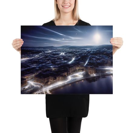 Midnight Flow: A Luminous Reimagining of Derry City