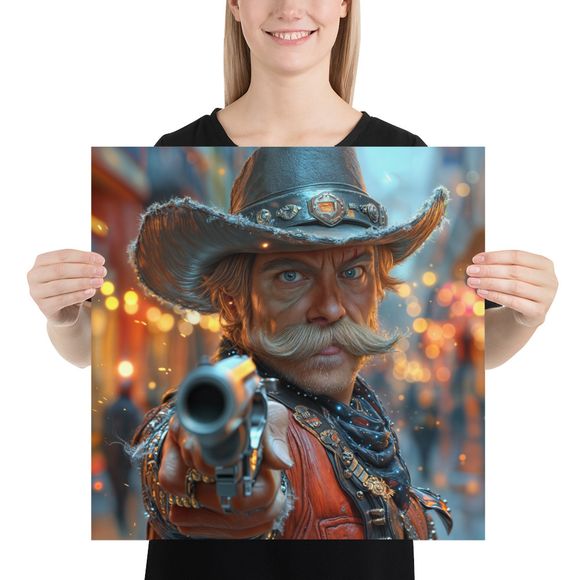 Showdown at Sunset: The Gunslinger&#x27;s Stare