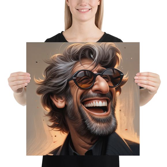 AI Masterpiece: Al Pacino - The Explosive Laugh Caricature