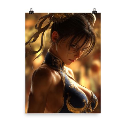 Gilded Resolve: A Portrait of Elegant Strength