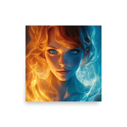 Elemental Gaze: The Fire and Ice Siren